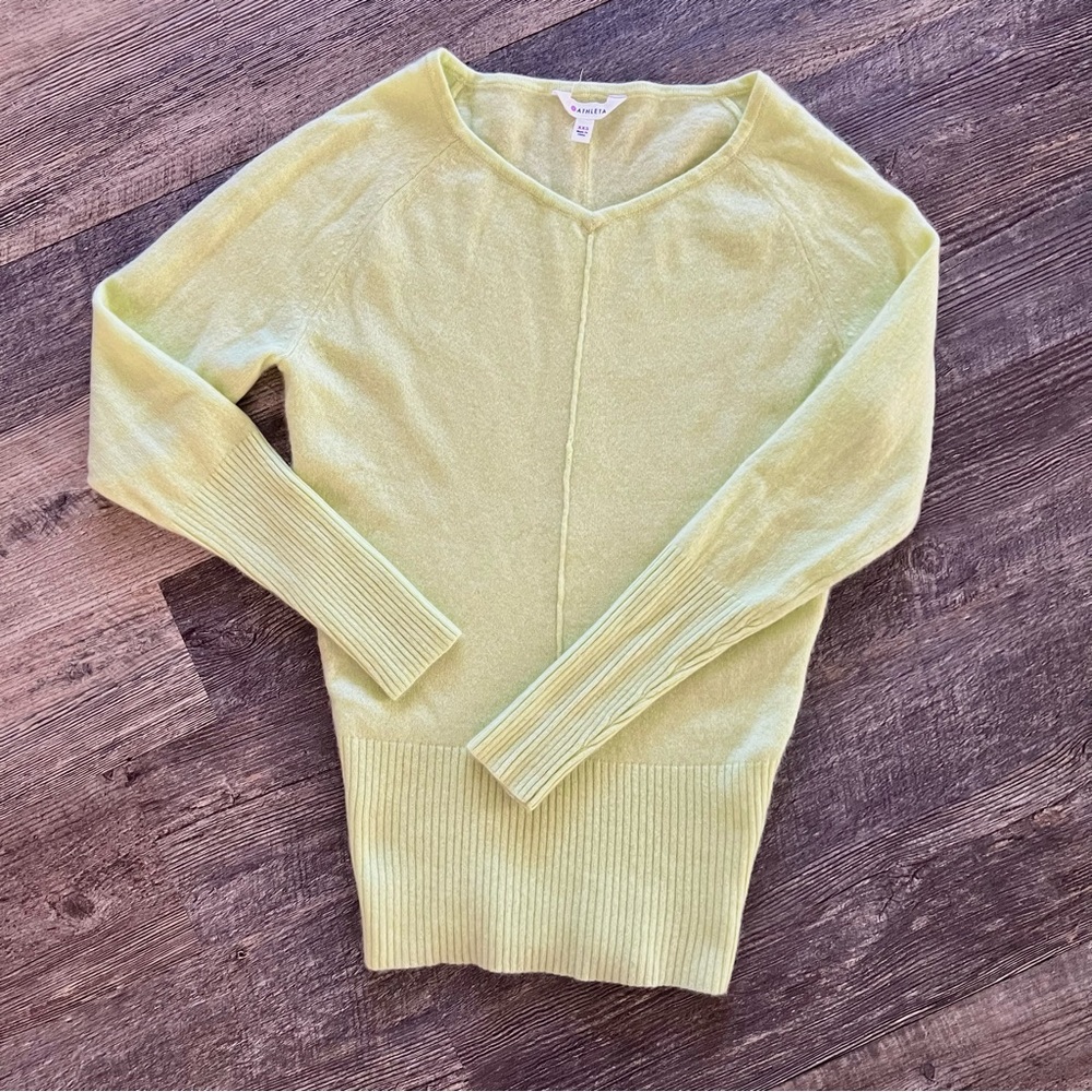 Athleta Cashmere V-Neck Sweater